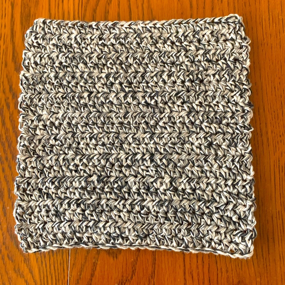 Handmade crocheted wash cloth/ potholder/hot pad